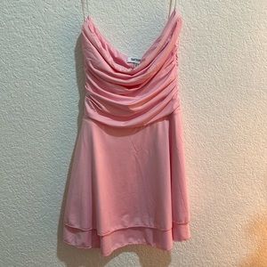 Pink Thats So Fetch strapless short dress🩷